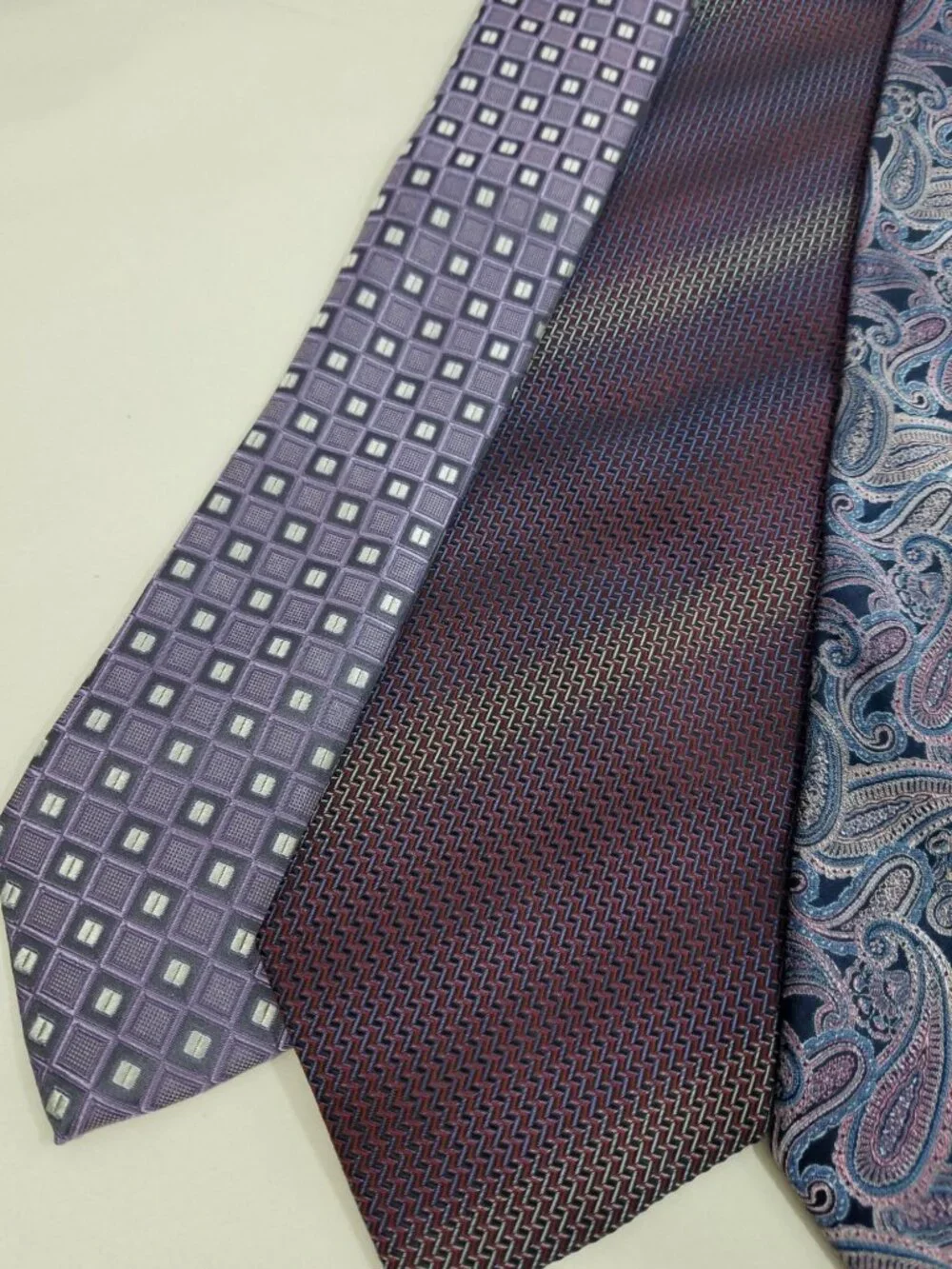 Set Of 4 Mens Silk Ties By Pronto Uomo Croft & Barrow Bergamo